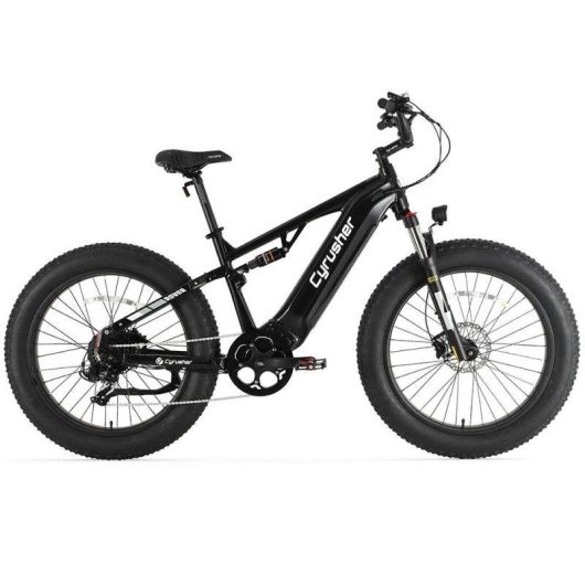 Vélo électrique Cyrusher Rover Suspension Totale Batterie 52V 15,6Ah