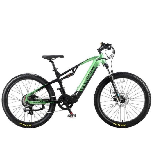 Vélo électrique Cyrusher Flex Batterie LG 48V 15Ah Suspension Totale Moteur 250W