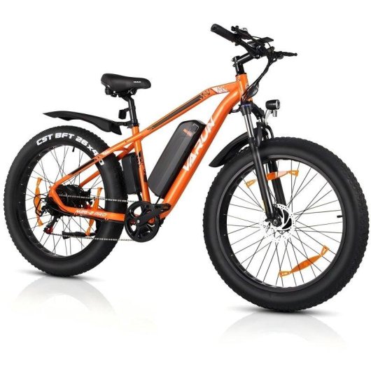 Vélo électrique VARUN M26-2 Pro batterie 250 W 48 V 13 Ah roue 26 orange