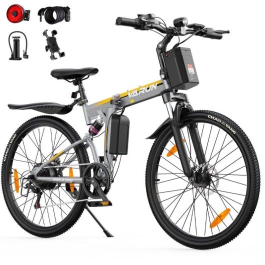 Vélo électrique pliant VARUN M26-3 PRO batterie 48V 7,8Ah suspension totale