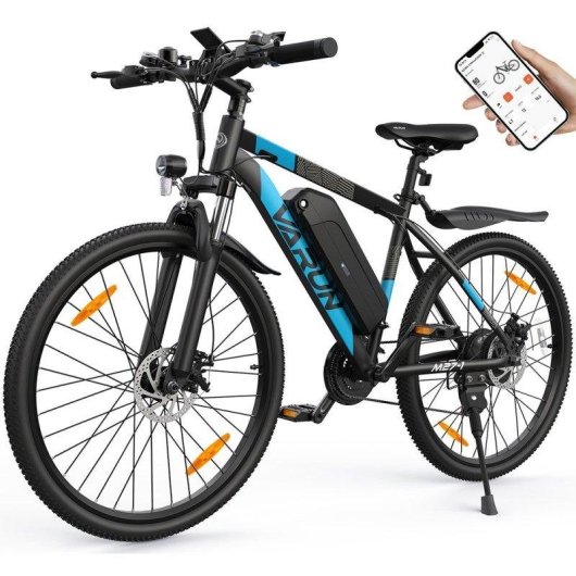 Vélo électrique VARUN M27-1 PRO 250W Batterie 48V 13Ah Noir Bleu