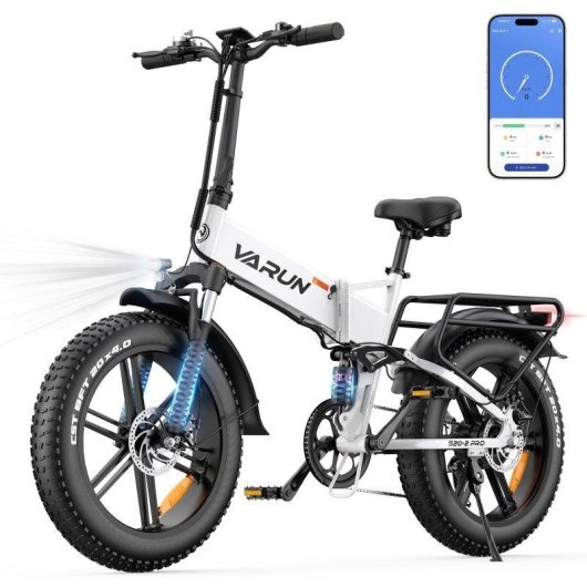Bicicleta Eléctrica Varun S20-2 Pro Suspensión Total 48V 13Ah NFC