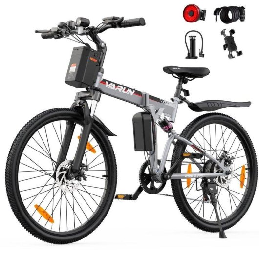 Bicicleta Eléctrica Plegable VARUN M26-3 PRO 250W 48V Suspensión Total