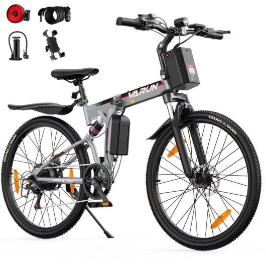 Bicicleta Eléctrica Plegable VARUN M26-3 PRO 250W 48V Suspensión Total