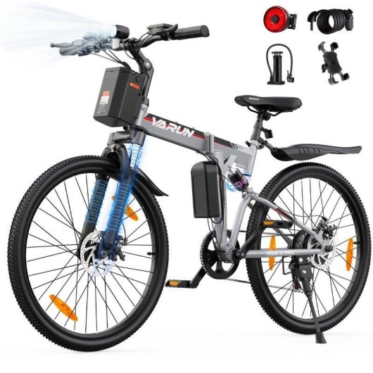 Bicicleta Eléctrica Plegable VARUN M26-3 PRO 250W 48V Suspensión Total