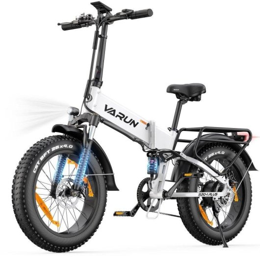 Vélo électrique Varun S20-2 20 pouces Suspension totale Porte-bagages arrière