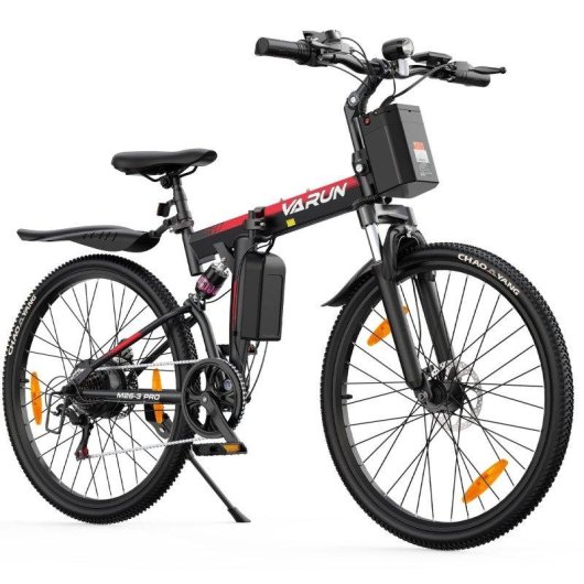 Velo electrique Varun M26-3 Pro pliable suspension integrale