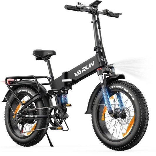 Velo Electrique Pliant Varun S20-2 Suspension Totale 20 P 48V 13Ah
