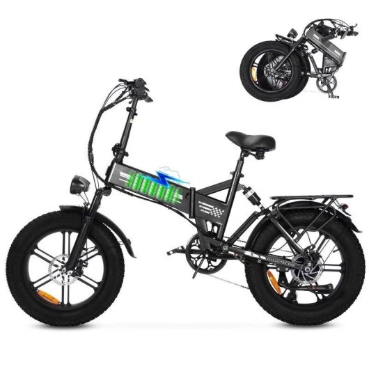 Velo electrique pliant Ook-tek E20 avec suspension avant et arriere