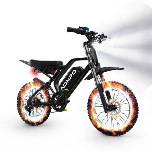 Vélo Électrique tout-terrain AONPO V20 52V 20Ah 7 vitesses