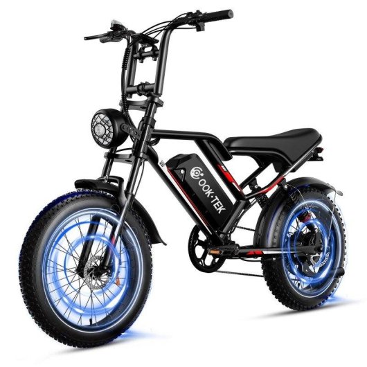 Vélo électrique OOKTEK S8 Pneus larges Batterie 48V 17,5Ah Suspension totale