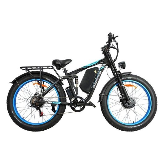 Bicicleta Eléctrica Montaña Baolujie DP2603 Motor Doble 52V 32Ah Suspensión Total