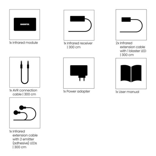 Extensor de control remoto Marmitek IR Control 10 XTRA hasta 300 m