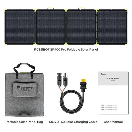 Panneau Solaire Fossibot SP400 Pro 400W – Portable – Pliable – IP67