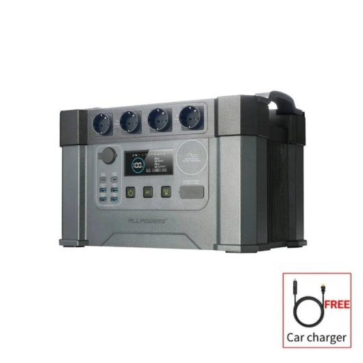 Stazione di energia Allpowers S2000 Pro 1451Wh 4 porte AC 6 uscite USB Batteria Li-ion LCD