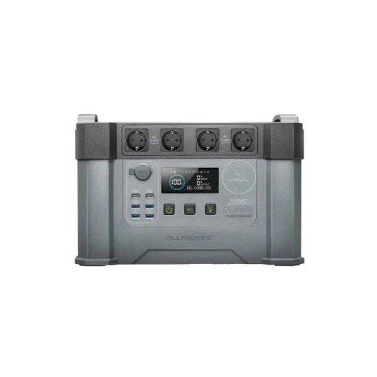 Stazione di energia Allpowers S2000 Pro 1451Wh 4 porte AC 6 uscite USB Batteria Li-ion LCD
