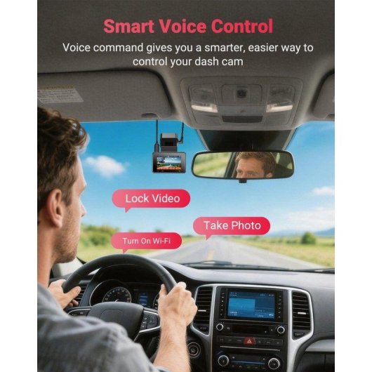 Caméra Dash Vantrue E2 Pro 4K + 2,5K avec Wi-Fi et GPS