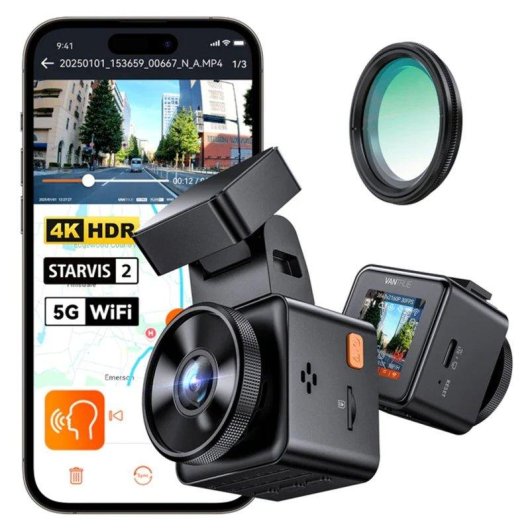 Caméra de tableau de bord Vantrue E1 Pro 4K HDR WiFi 5GHz GPS LTE