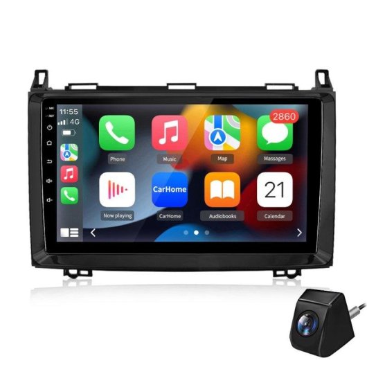Autoradio JUNSUN Carplay Android Auto 64 Go