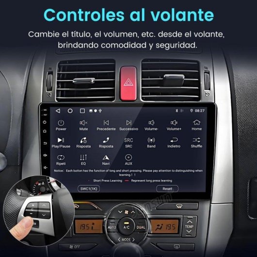 Autoradio 2-DIN JUNSUN Toyota Auris E150 CarPlay Android Auto GPS