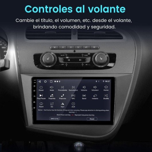 Autoradio JUNSUN Seat Leon 2 9" Android 15 CarPlay GPS DAB+ 64GB