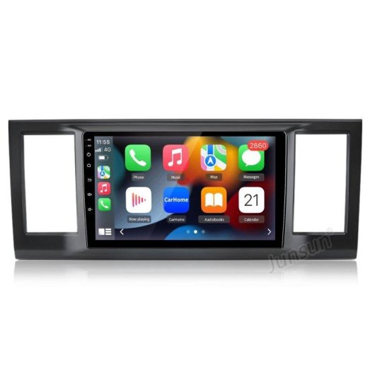 2 DIN Autoradio JUNSUN VW Caravelle 9" CarPlay Android Auto GPS 64GB