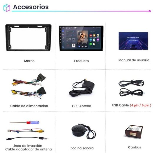 Rádio Automóvel JUNSUN 2 Din para Citroen Berlingo 2 B9 Carplay Android Auto GPS 64GB