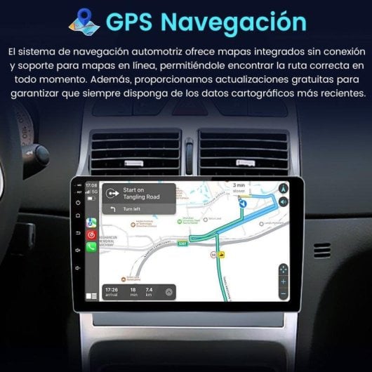 Autoradio 2-DIN JUNSUN Peugeot 307 CarPlay Android Auto