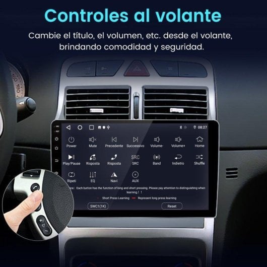 Autoradio 2-DIN JUNSUN Peugeot 307 CarPlay Android Auto