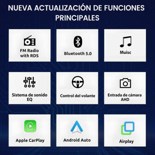 Autoradio JUNSUN Linux Peugeot 2008 2013-2017 CarPlay Android Auto
