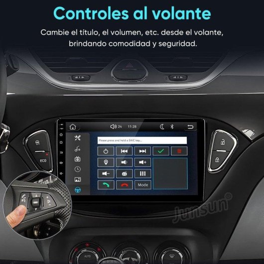 Linux Autoradio JUNSUN Opel Corsa E Adam CarPlay Android Auto