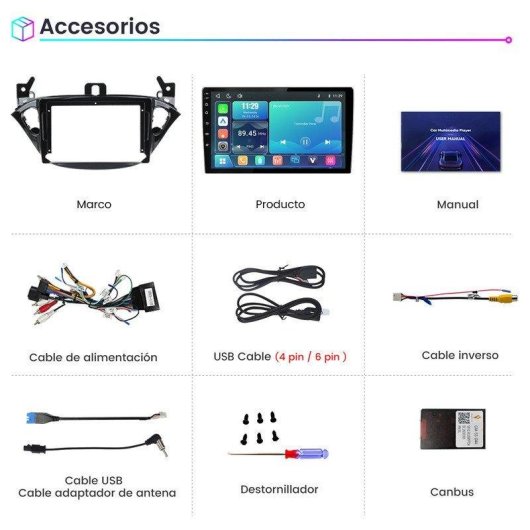 Linux Autoradio JUNSUN Opel Corsa E Adam CarPlay Android Auto