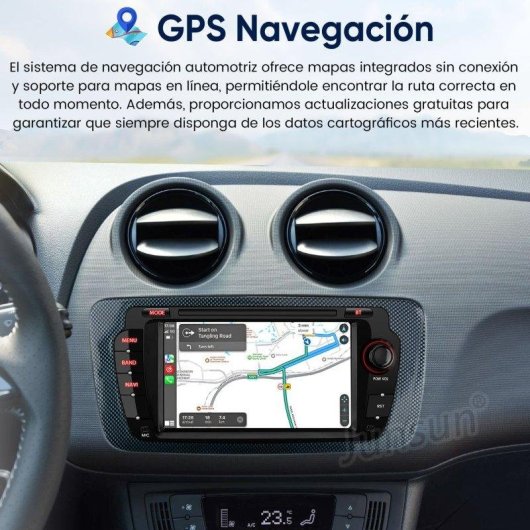 Autoradio 2-DIN JUNSUN Seat Ibiza CarPlay Android Auto DSP 64GB