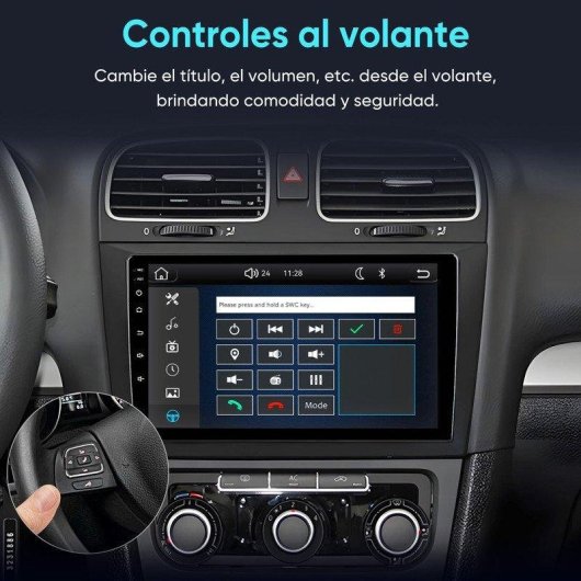Radio para coche JUNSUN Linux VW Golf VI CarPlay Android Auto RDS