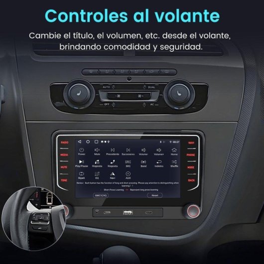 Autoradio JUNSUN Seat León CarPlay Android Auto GPS 64GB