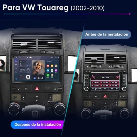 Autoradio 2DIN JUNSUN Touareg CarPlay Android Auto GPS DSP 64GB