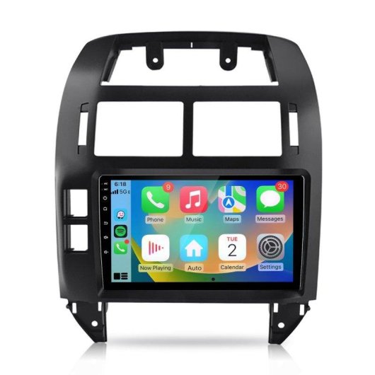 JUNSUN 2 Din Autoradio voor Volkswagen Polo Android 15 64GB 9 Inch