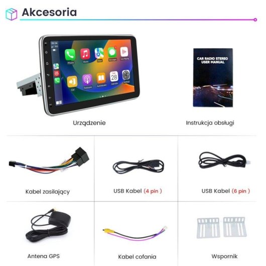 Autoradio JUNSUN 360° CarPlay Android GPS