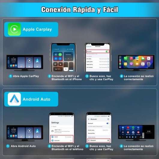 Autoradio portable JUNSUN 10,26 pouces Apple CarPlay Android Auto 4K
