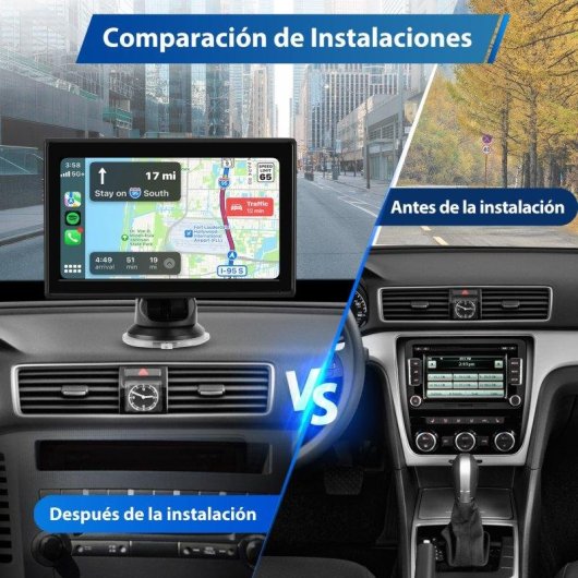 Autorradio portable JUNSUN 7 pouces CarPlay Android Auto Camera