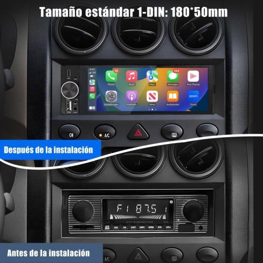 Autoradio JUNSUN 6,36 Pouces IPS HD CarPlay Android Auto Caméra