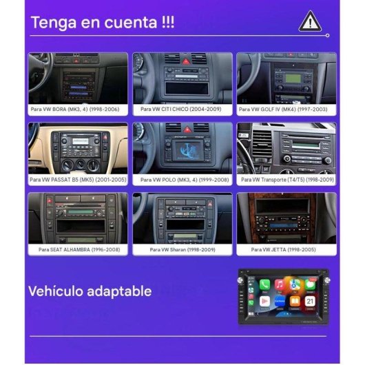 Autoradio JUNSUN Android15 2+32GB CarPlay Android Auto DAB+ Wifi