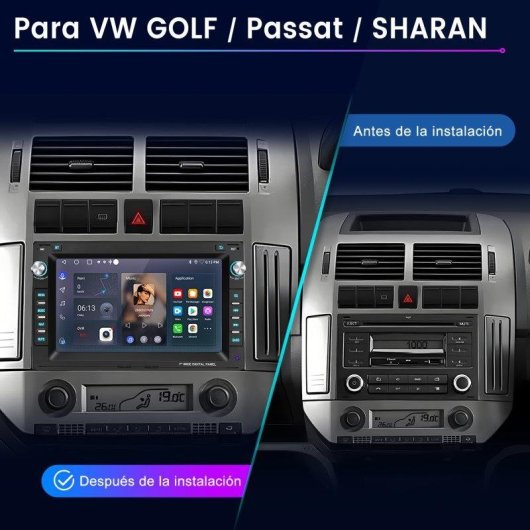 Autoradio JUNSUN Android15 2+32GB CarPlay Android Auto DAB+ Wifi