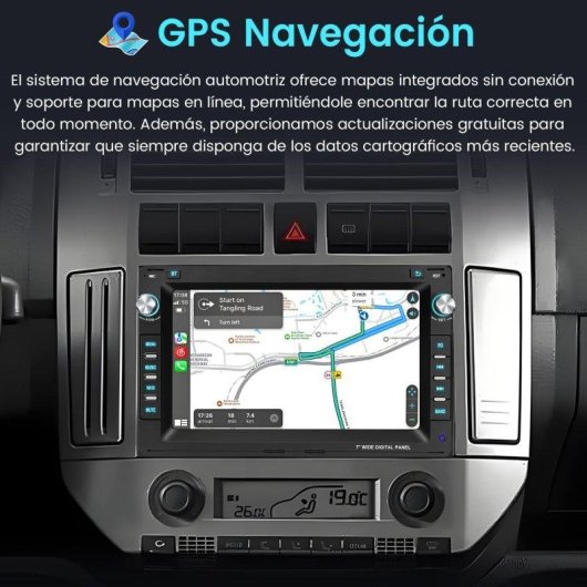 Autoradio JUNSUN Android15 2+32GB CarPlay Android Auto DAB+ Wifi