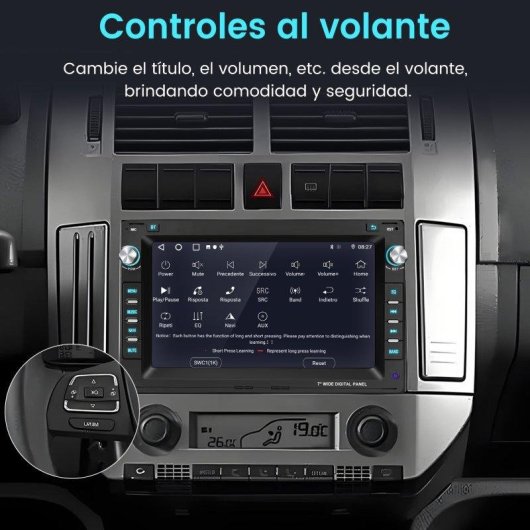 Autoradio JUNSUN Android15 2+32GB CarPlay Android Auto DAB+ Wifi