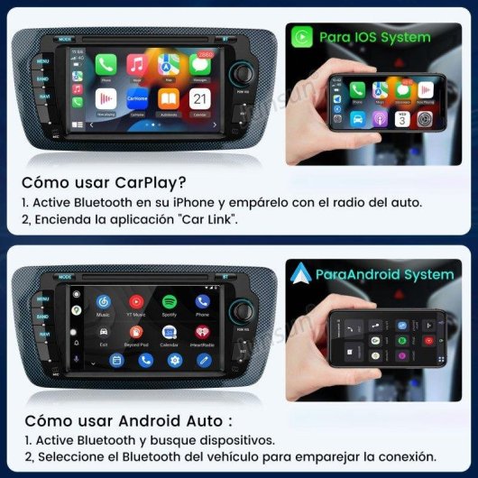 Android Systeem 2+64 Gb CarPlay Seat Ibiza