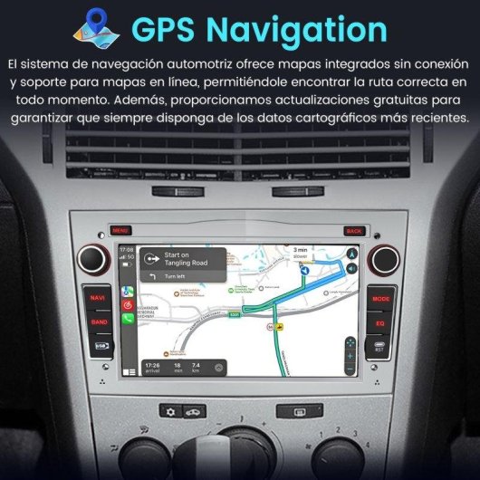 Autoradio 7'' Carplay Android Auto JUNSUN Opel Zafira