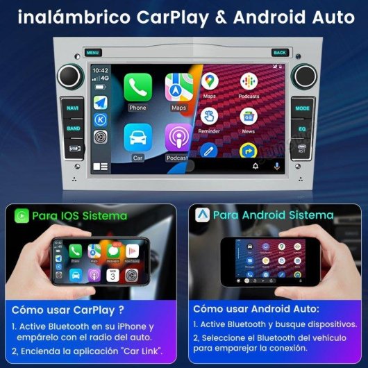 Autoradio 7'' Carplay Android Auto JUNSUN Opel Zafira