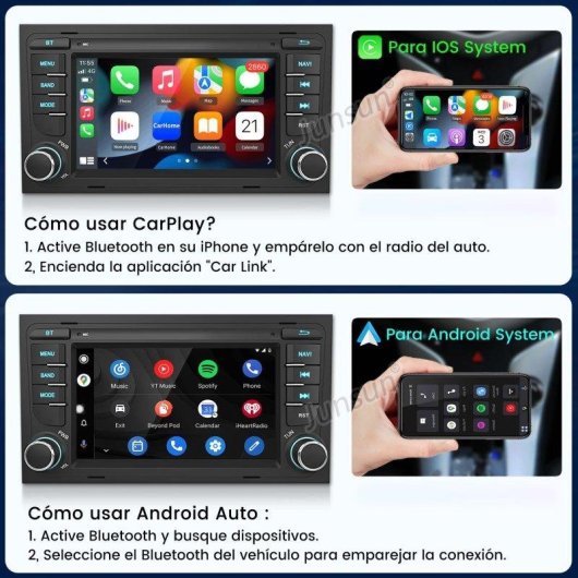 Headunit CarPlay Android 7'' Audi A4 8E B6 B7 2+64GB