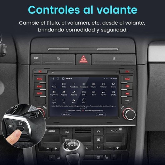 Headunit CarPlay Android 7'' Audi A4 8E B6 B7 2+64GB
